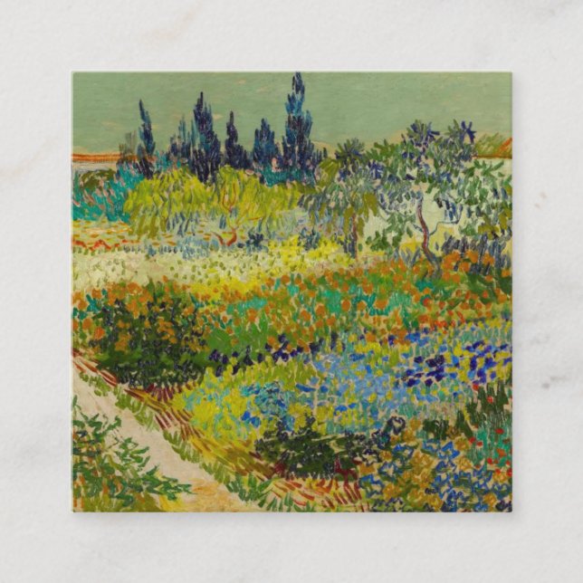 Vincent Van Gogh Garden at Arles Begleitkarte (Vorderseite)