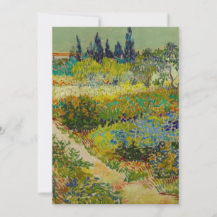Vincent Van Gogh Garden at Arles Einladung