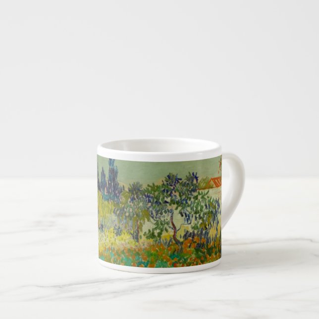 Vincent Van Gogh Garden at Arles Espressotasse (Vorderseite Rechts)