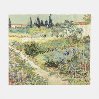 Vincent Van Gogh Garden at Arles Fleecedecke