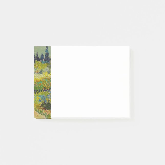 Vincent Van Gogh Garden at Arles Post-it Klebezettel (Vorderseite)