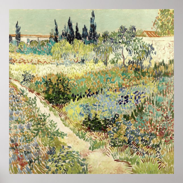 Vincent Van Gogh Garden at Arles Poster (Vorne)