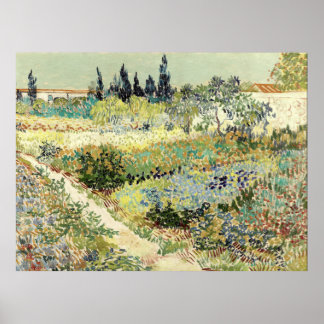 Vincent Van Gogh Garden at Arles Poster