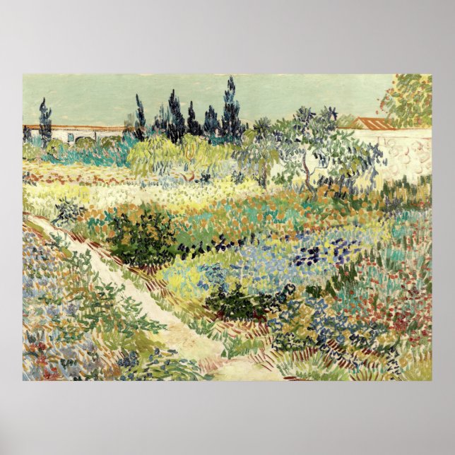 Vincent Van Gogh Garden at Arles Poster (Vorne)