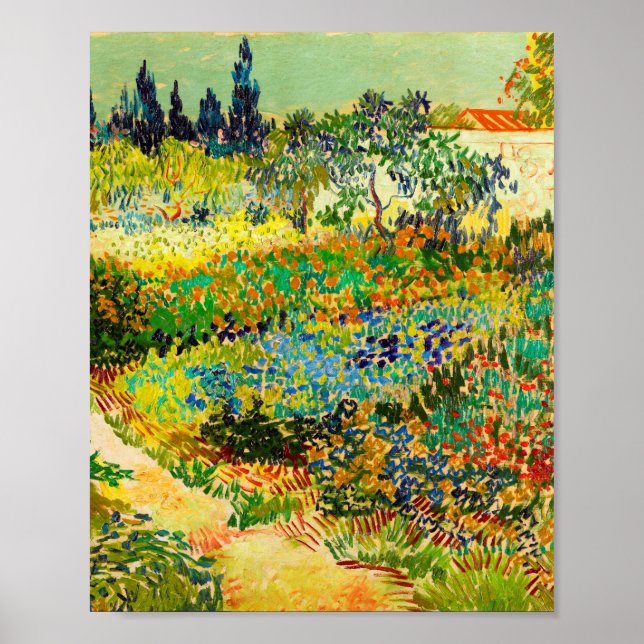 Vincent Van Gogh Garden at Arles Poster (Vorne)