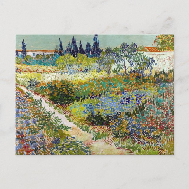 Vincent van Gogh Garden at Arles Postkarte (Vorderseite)