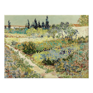 Vincent Van Gogh Garden in Arles 1888 Poster