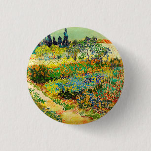 Vincent Van Gogh Garden über Arles Button