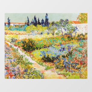 Vincent van Gogh - Garten bei Arles Fensteraufkleber