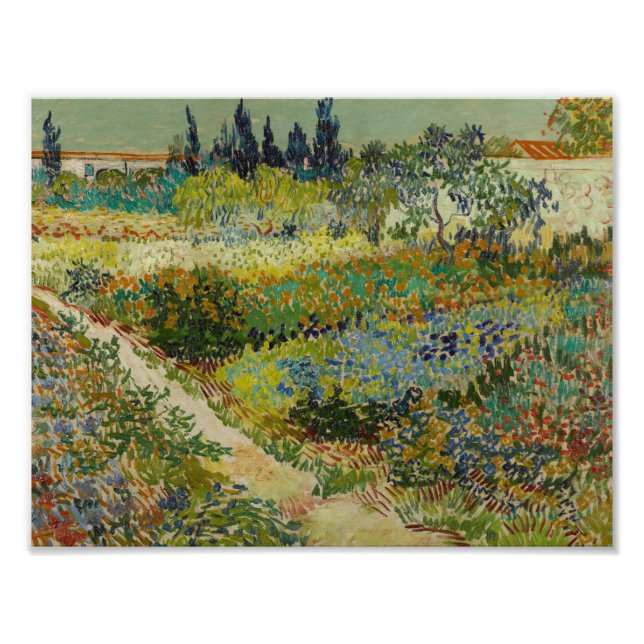 Vincent van Gogh - Garten bei Arles Fotodruck (Vorne)