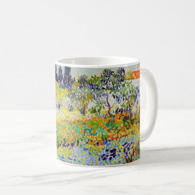 Vincent van Gogh - Garten bei Arles Kaffeetasse (VorderseiteRechts)