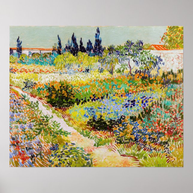 Vincent van Gogh - Garten bei Arles Poster (Vorne)