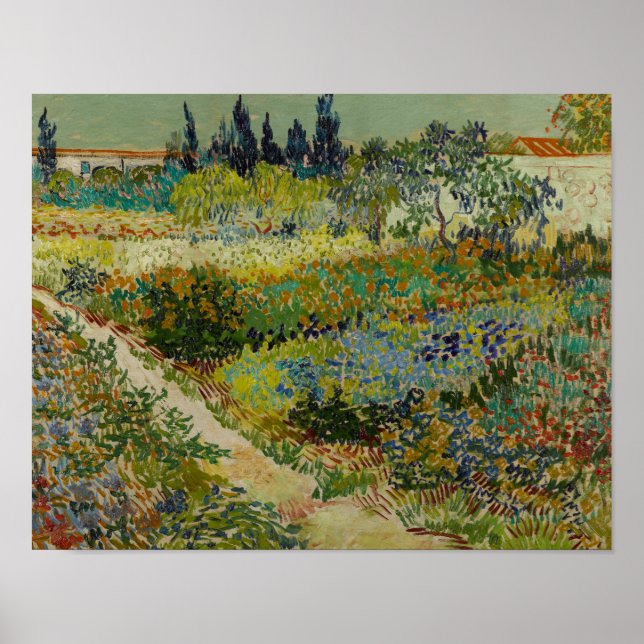 Vincent van Gogh - Garten bei Arles Poster (Vorne)