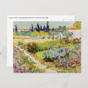 Vincent van Gogh - Garten bei Arles Postkarte