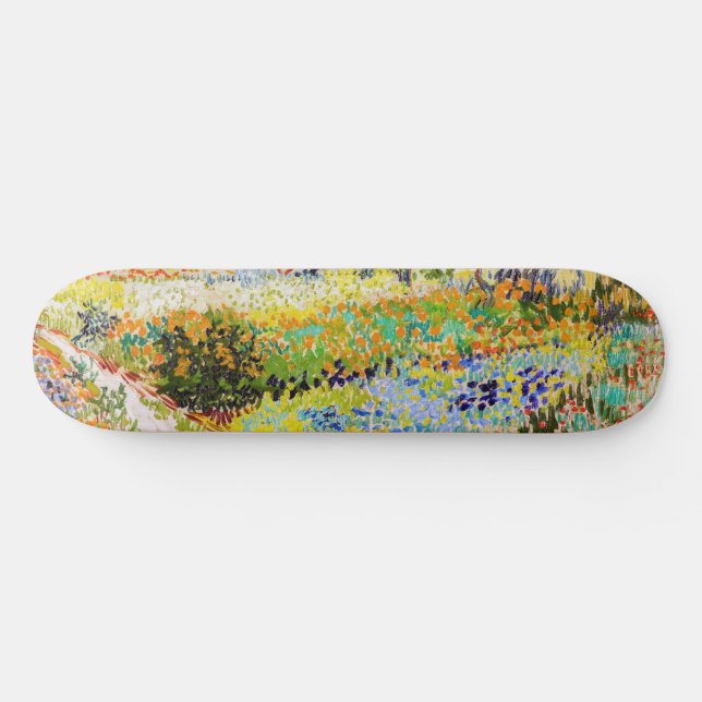 Vincent van Gogh - Garten bei Arles Skateboard (Horizontal)