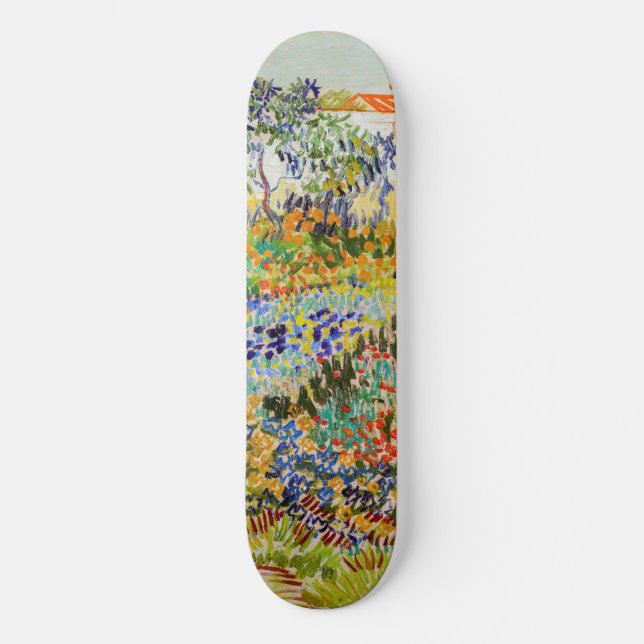 Vincent van Gogh - Garten bei Arles Skateboard (Vorderseite)