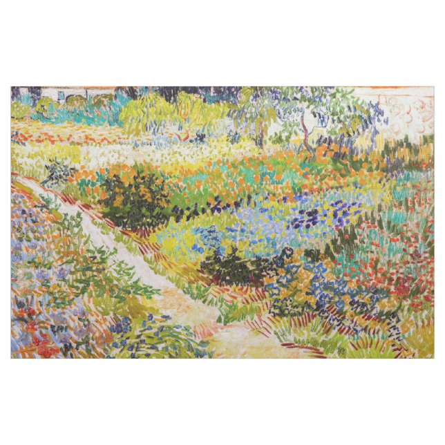 Vincent van Gogh - Garten bei Arles Stoff (Yard (91,4 cm))