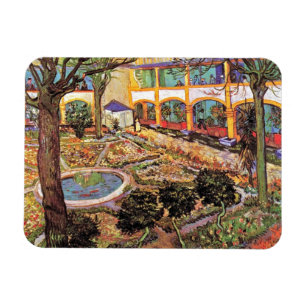 Vincent Van Gogh - Garten des Hospitals in Arles Magnet