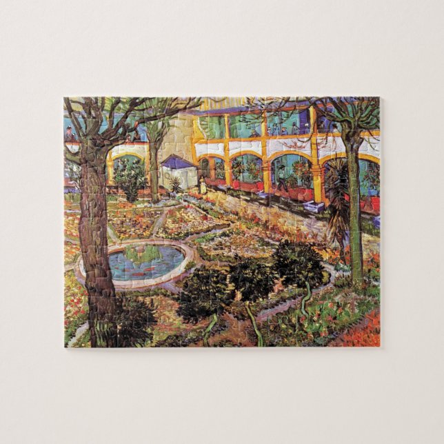 Vincent Van Gogh - Garten des Krankenhauses in Arl Puzzle (Horizontal)