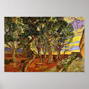 Vincent Van Gogh - Garten des Saint-Paul-Hospitals Poster