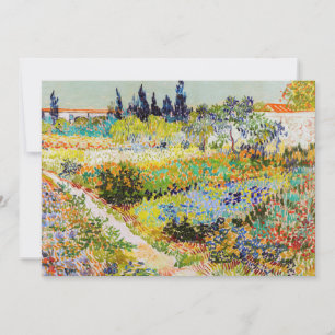 Vincent van Gogh - Garten in Arles Einladung