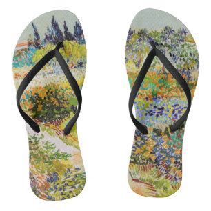 Vincent van Gogh - Garten in Arles Flip Flops