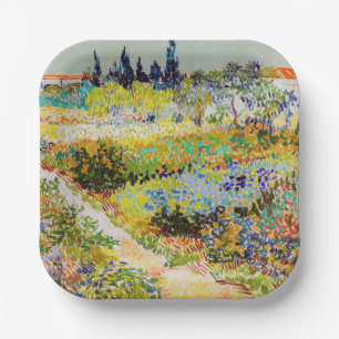 Vincent van Gogh - Garten in Arles Pappteller