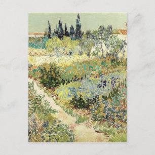 Vincent Van Gogh Garten in Arles Postkarte