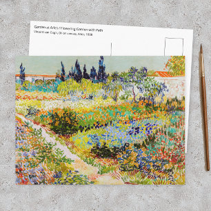 Vincent van Gogh - Garten in Arles Postkarte