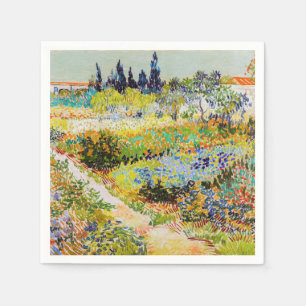 Vincent van Gogh - Garten in Arles Serviette