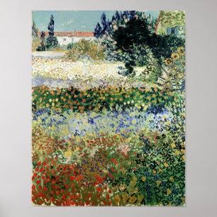 Vincent van Gogh Garten in Bloom, Arles, 1888 Poster