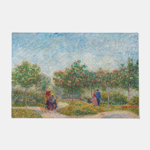 Vincent van Gogh - Garten in Montmarte mit Liebend Fußmatte
