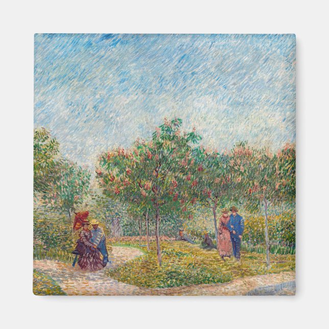 Vincent van Gogh - Garten in Montmarte mit Verlieb Magnet (Vorne)