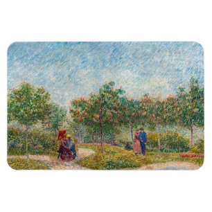 Vincent van Gogh - Garten in Montmarte mit Verlieb Magnet