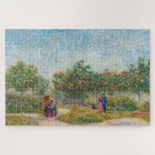 Vincent van Gogh - Garten in Montmarte mit Verlieb Puzzle