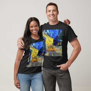 Vincent Van Gogh, Gemälde Café-Terrasse bei Nacht T-Shirt