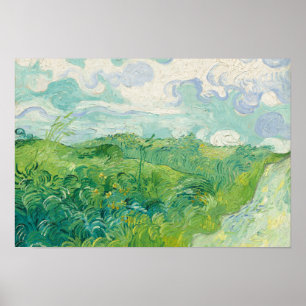 Vincent Van Gogh Gemälde Grüne Weizenfeld  Poster
