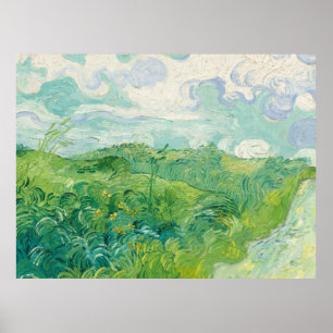 Vincent Van Gogh Gemälde Grüne Weizenfeld  Poster