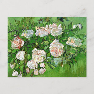 Vincent Van Gogh Gemälde, Still Life-Pink Roses, Postkarte