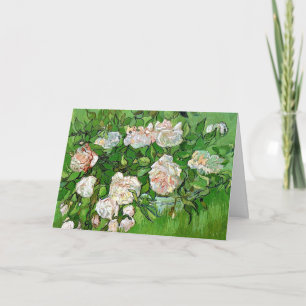 Vincent van Gogh, Gemälde, Stillleben-Rosa Rosen, Karte