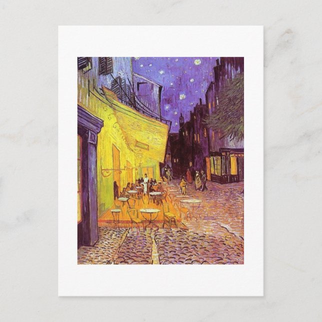 Vincent Van Gogh Gemälde: Van Gogh Cafe Postkarte (Vorderseite)