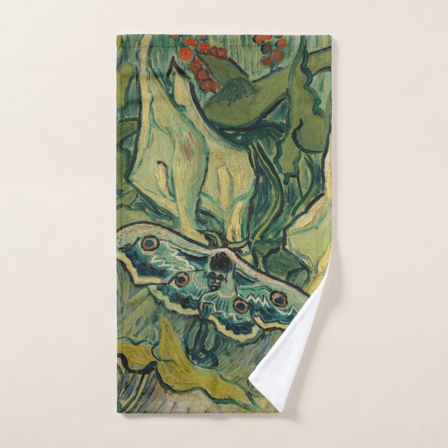 Vincent van Gogh - Giant Peacock Moth Badhandtuch Set (Handtuch)