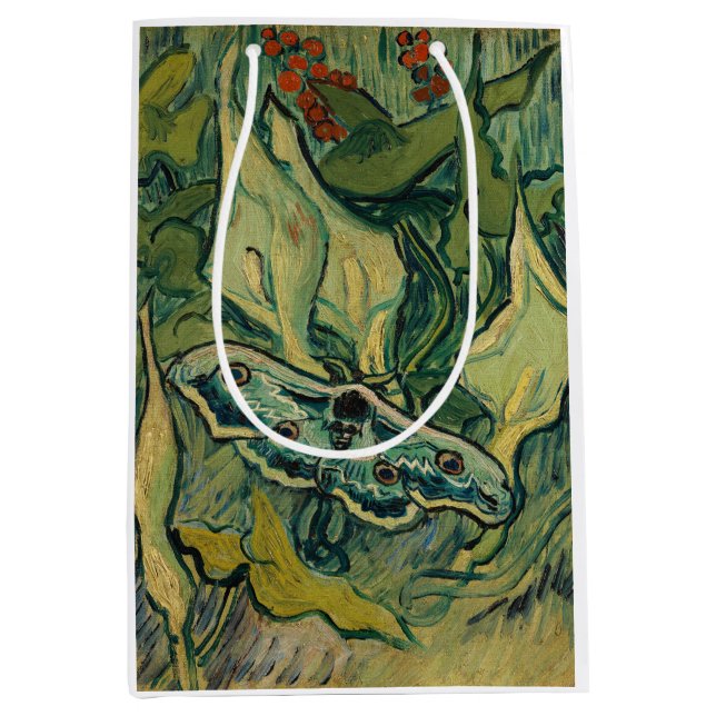 Vincent van Gogh - Giant Peacock Moth Mittlere Geschenktüte (Vorderseite)