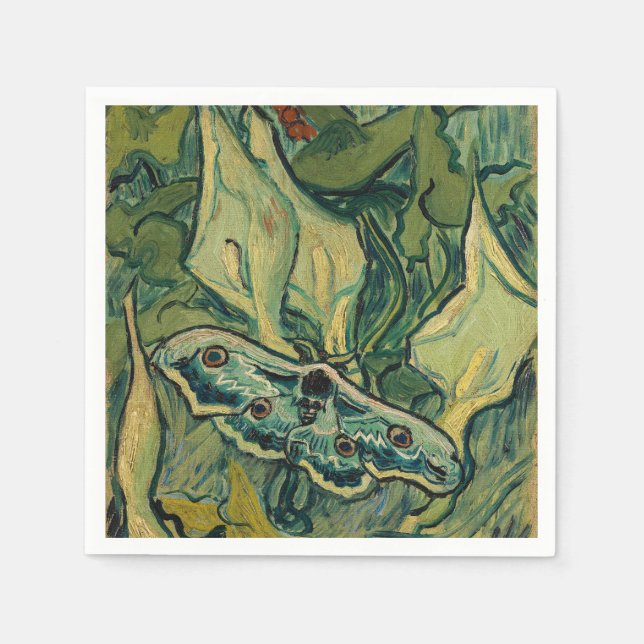 Vincent van Gogh - Giant Peacock Moth Serviette (Vorderseite)