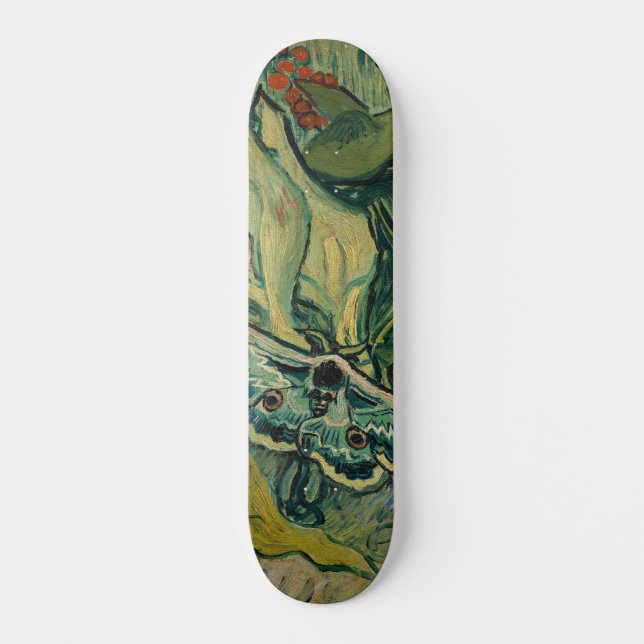 Vincent van Gogh - Giant Peacock Moth Skateboard (Vorderseite)