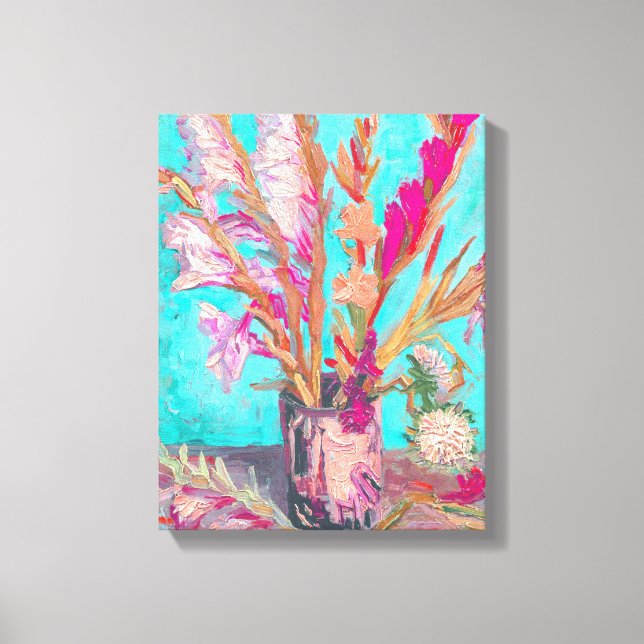 Vincent van gogh gladiolus portrait fine art leinwanddruck (Vorderseite)