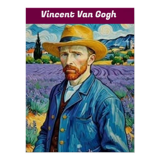 Vincent Van Gogh Glossy Poster (Vorderseite)