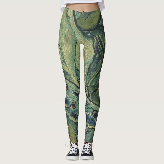 Vincent Van Gogh - Great Peacock Moth Leggings (Vorderseite)