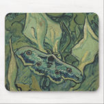 Vincent van Gogh - Great Peacock Moth Mousepad<br><div class="desc">Die Große Pfauenmotte (1889) von Vincent van Gogh ist eine Vintage Kunst noch Leben Post-Impressionismus Naturmalerei. Ein Insekt, die Kaisermotte, in einem Frühjahrsgarten mit Calla Lily Blume und anderen Pflanze. Van Gogh nannte es eine "Totenkopfmotte" und malte einen Schädel auf der Rückseite seines Körpers. Über den Künstler: Vincent Willem van...</div>