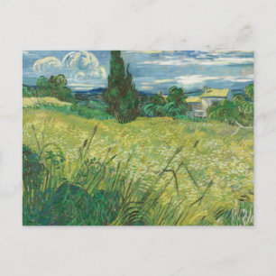 Vincent van Gogh - Green Field Postkarte